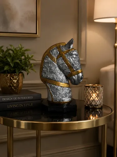 Escultura Cavalo Mangalarga Bordado PROMOÇÃO 