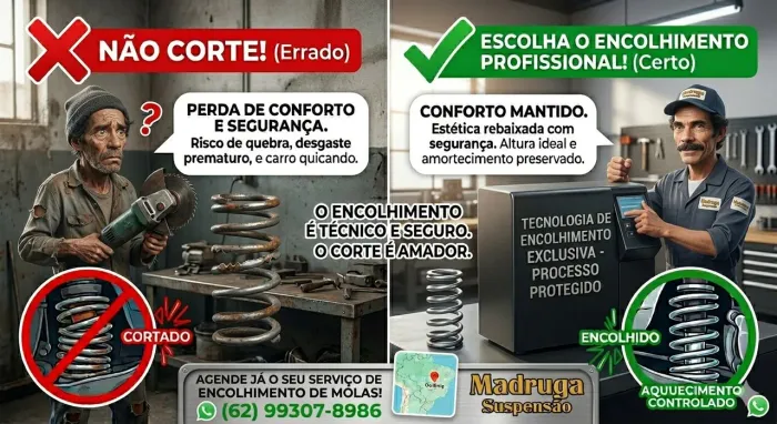 Encolhimento de Molas Original - Baixe até 5cm com Conforto