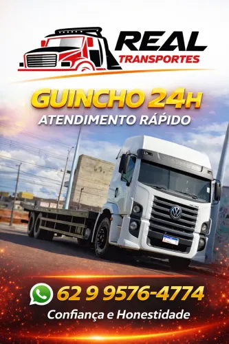 Guincho auto socorro prancha reboque 2.60x10m Real transportes 