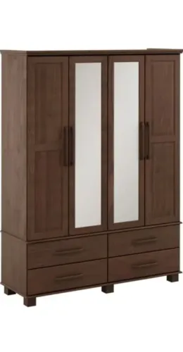 Guarda-roupa em madeira pinus