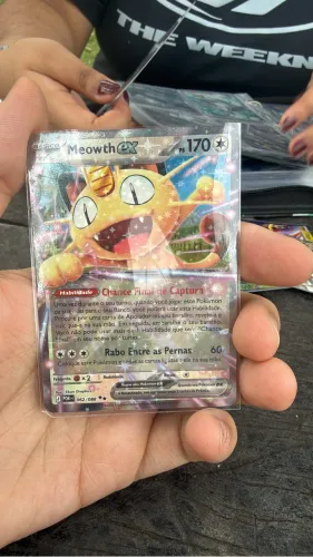 Cartão vermelho + Meowth EX