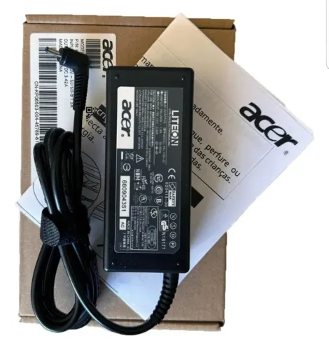 Fonte carregador pra notebook acer (Ponta fina)