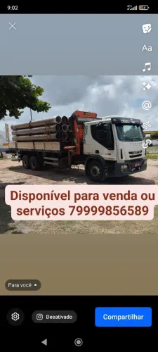 serviços munck vendo ou troco em caçamba