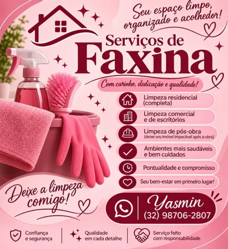 Trabalho com limpeza