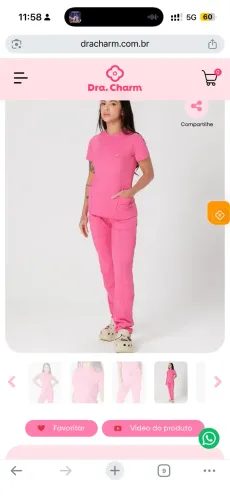 Scrub Dra Charm linha tecnológica