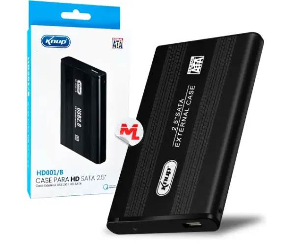 Case para HD Externo Sata 2.5" Usb 2.0 KNUP (Entrego)