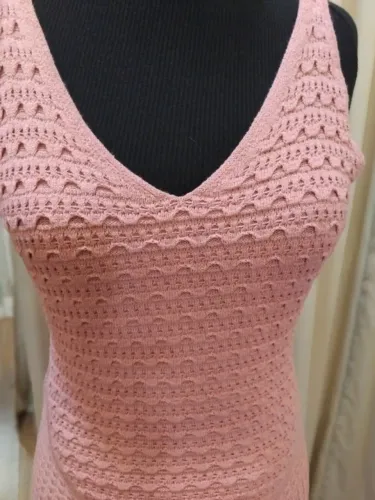 Vestido de tricô longo M Nunca Usado 
