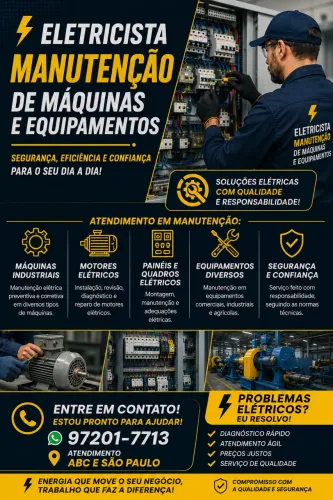 Eletricista de Maquinas e Equipamentos