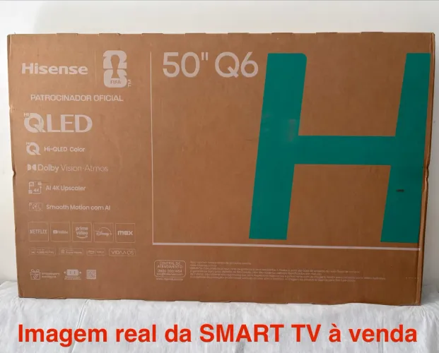 Smart TV Hisense (50 polegadas | QLED | 4K | WiFi) **NOVA | NA CAIXA | LACRADA**