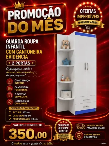 Guarda Roupa Infantil