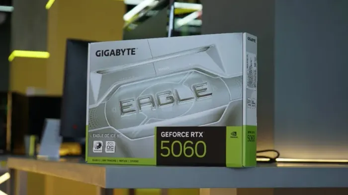 Placa de Vídeo RTX 5060 8GB Gigabyte Eagle OC ICE por R$2.599,00