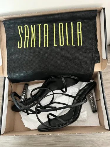 Sandália Santa Lolla preta luxo ? Tam 36 | Nova nunca usada + caixa