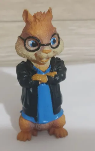 Boneco Simon Alvin E Os Esquilos Miniatura Fox 2013 Origina 7 cml