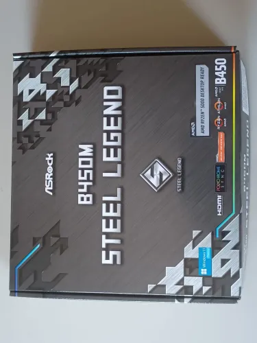 Placa Mãe ASRock B450M Steel Legend, DDR4, socket AMD AM4, M-ATX, Chipset AMD B450