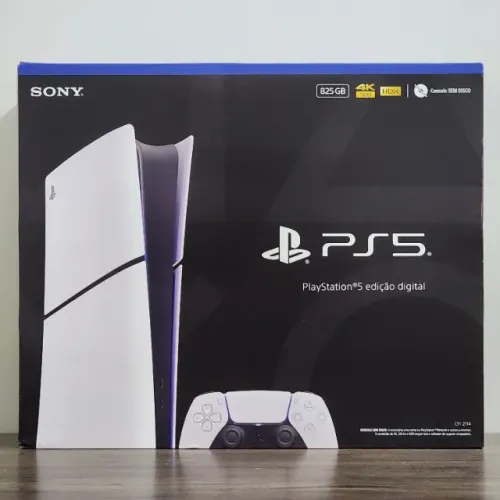 PlayStation 5 PS5 Slim 825GB SSD Edição Digital - Novo, Lacrado, Nota Fiscal e Garantia