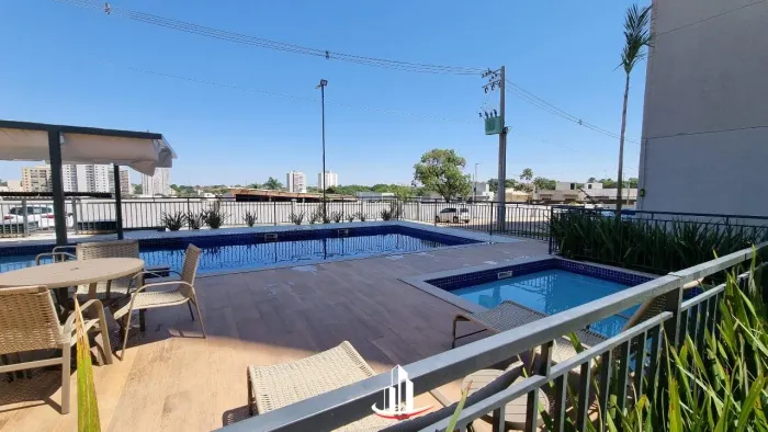 Apartamento em Uberaba, Debran Residence, com 2 quartos, uma suite, sacada e lazer complet
