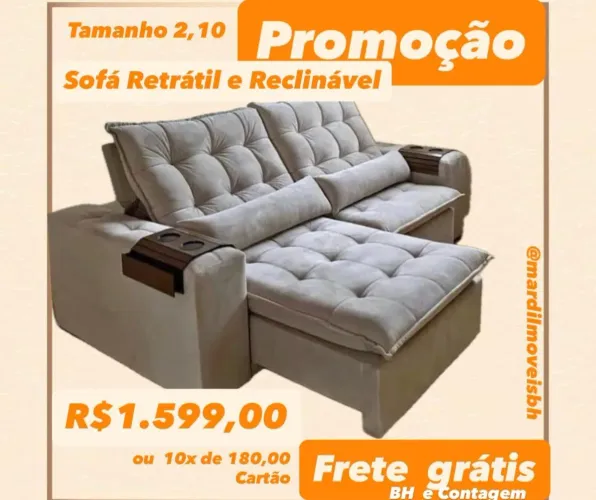 Lindo sofá retrátil