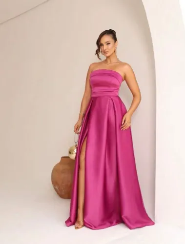 Vestido Rosa Fucsia Festa