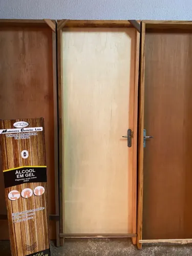Porta Paraná Madeira Quarto Sala com Forramento