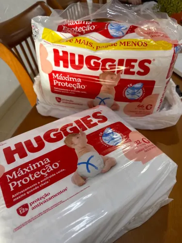 Kit 2 pacotes Fralda Huggies