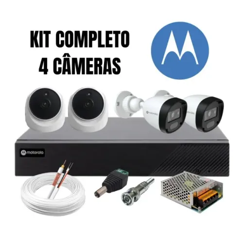 Kit de 4 Cameras Motorola ( + Instalação)