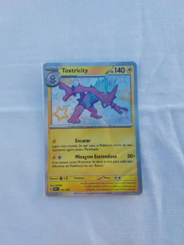 Carta pokemon: Toxtricity 141/091 Shiny