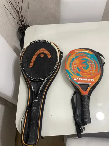 HEAD PCT Speed + Raquete Beach Tennis Camewin com Capas | Kit Completo