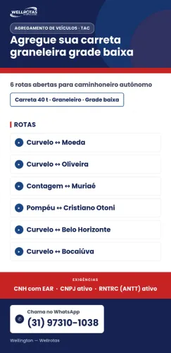Agregamento de carreta graneleira 40t