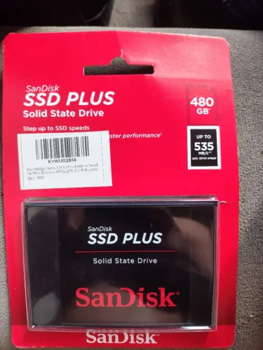 SSD SanDisk Plus 480gb (novo lacrado com NF)