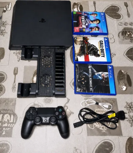 PlayStation 4 Slim Completo - Pronto para Jogar!