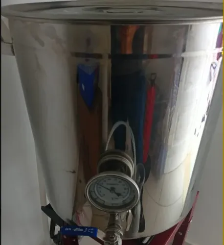 Panela de Inox 48 litros com termômetro