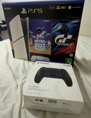 Ps5 modelo mas novo slim 856 gigas 2 controle