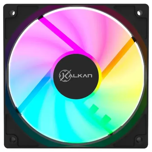 Cooler RGB Para Gabinete Kalkan Lumen Rainbow 120mm Preto