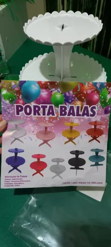 Porta bala Branco de plástico