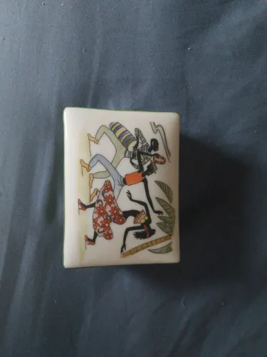 Porta joias pintado a mão porcelana