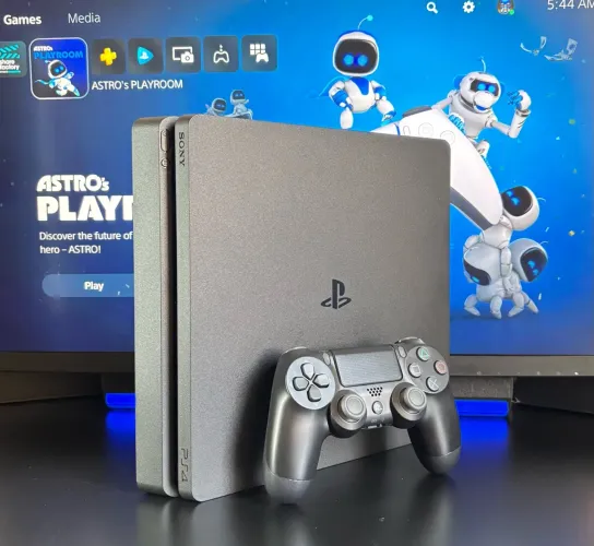 Ps4 Slim 1TB Completo | Impecável + Muitos Jogos Digitais