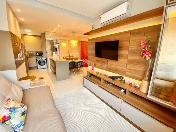 Apartamento mobiliado de 02 quartos sendo 01 suíte no bairro Navegantes em Capão da Canoa/