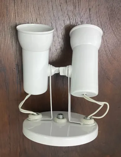 Spot Duplo INDALUZ - Branco - Metal - para parede ou teto