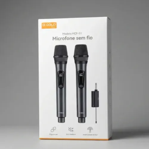 Microfone sem fio ( com dois)