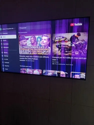 tv 58 polegadas philco roku tela com listras
