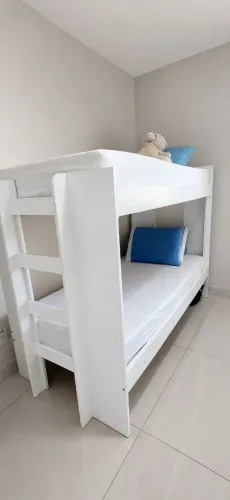 Beliche Solteiro Cimol Bia 100% MDF Branca - Excelente Estado