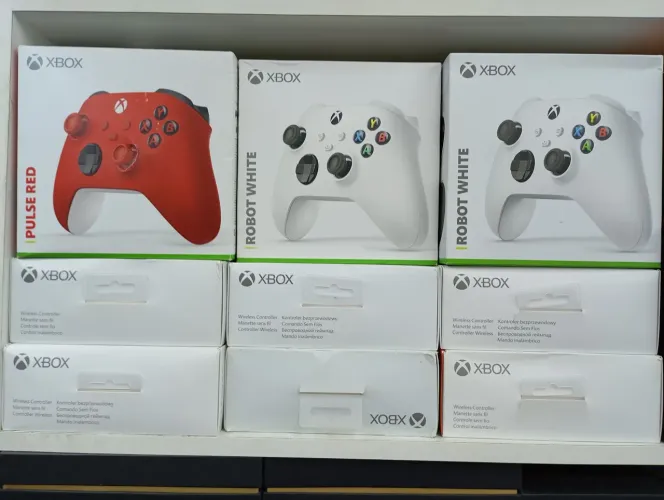 Controle Xbox Séries S X Pulse Red Robot White