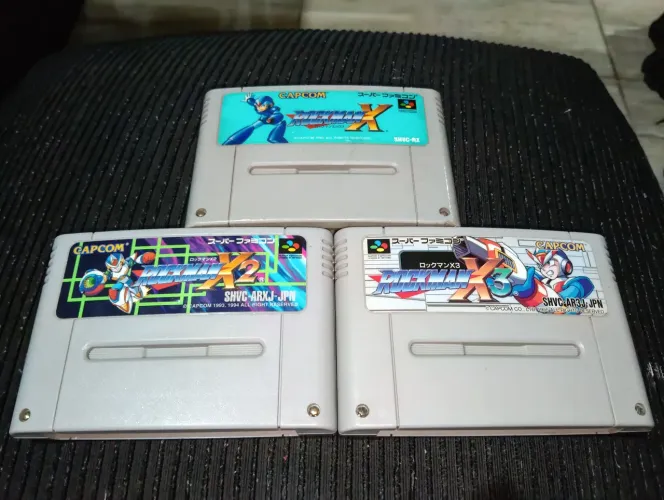 Lote Rockman X Super Famicon Originais!