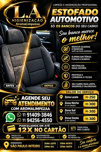 Limpeza bancos automotivo ? ?