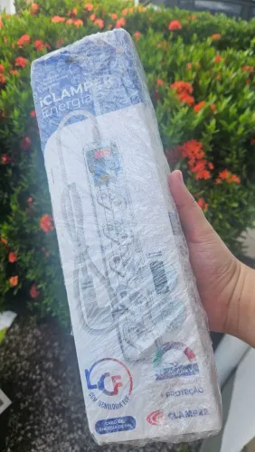 Protetor, raios e surtos de tensão top da Clamper (Lacrado, design raro transparente)