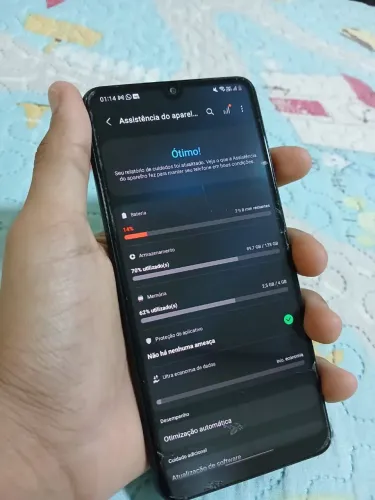 Samsung Galaxy A22 4g, 128gb de armazenamento e 4gb de ram