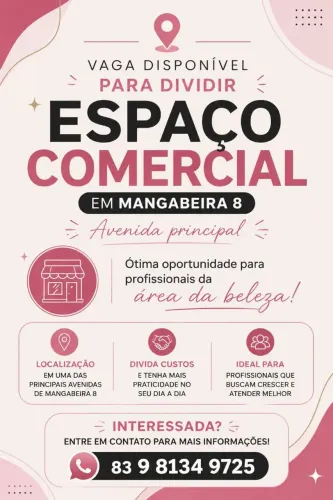 Procuro profissional para dividir espaço de beleza