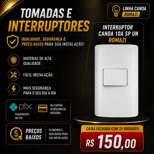 Interruptor ( cx contém 25 unids)
