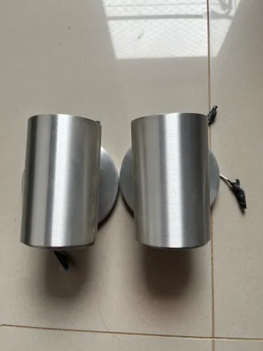 Arandela de parede inox (par)