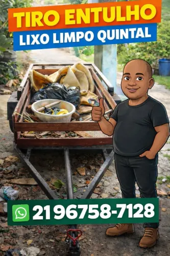 Tira entulho descarte de lixo